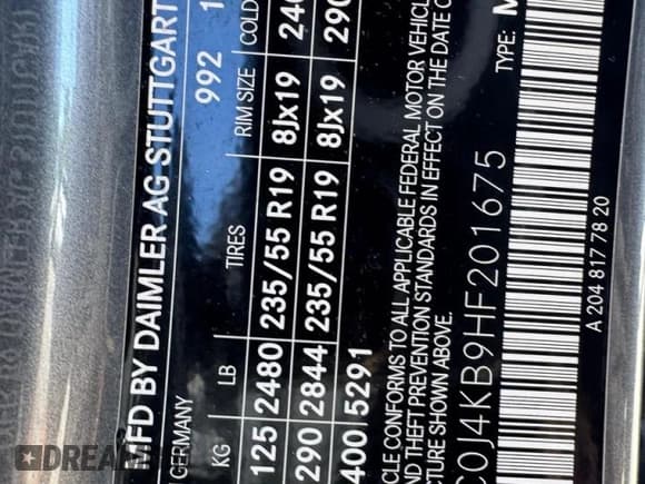 ✅ 2017 Mercedes-Benz GLC 300 • VIN: WDC0J4KB9HF201675 • Lot: 85178765. Wystawiony na Copart z przebiegiem 167 372 mil. Bezpłatny archiwum sprzedaży aukcyjnych z USA i szczegółowy raport historii pojazdu na DreamBid. Zdjęcie 10.