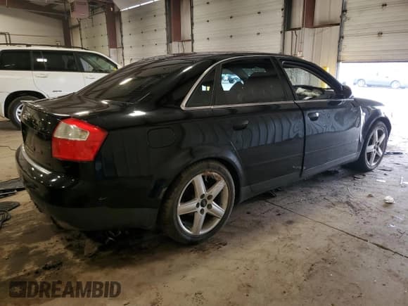 ✅ 2003 Audi A4 3.0L • VIN: WAULT68E93A178119 • Lot: 85932894. Listed on Copart with 106,386 mi. Free auction sales archive from the USA and detailed vehicle history report at DreamBid. Image 3.