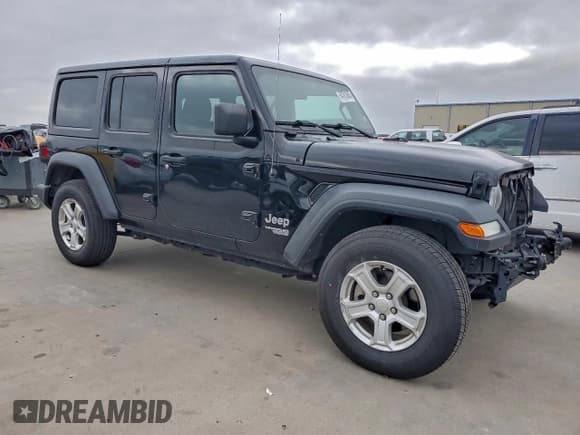 ✅ 2018 Jeep Wrangler Unlimited Sport S • VIN: 1C4HJXDG4JW239565 • Lot: 94701845. Listed on Copart with 61,814 mi. Free auction sales archive from the USA and detailed vehicle history report at DreamBid. Image 4.