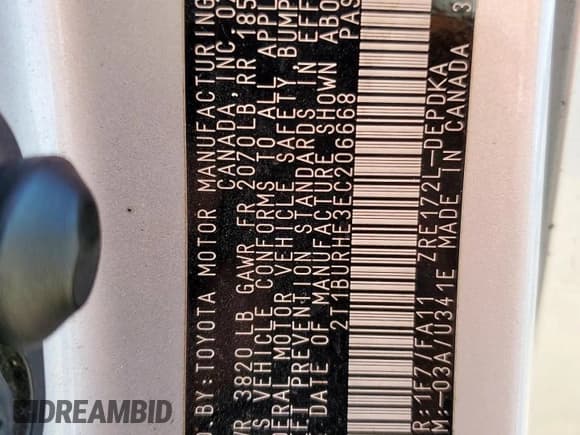 ✅ 2014 Toyota Corolla L • VIN: 2T1BURHE3EC206668 • Lot: 91156825. Listed on Copart with 143,190 mi. Free auction sales archive from the USA and detailed vehicle history report at DreamBid. Image 13.