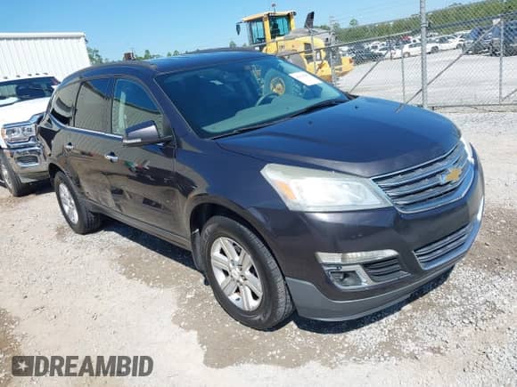 2014 Chevrolet Traverse LT with VIN 1GNKRHKD6EJ117426, listed as a IAAI auction lot 43116597 with 160,355 mi miles and . Bid and sale history available at DreamBid. Image 1.