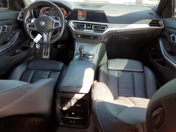 2021 BMW 3 Series M340i with VIN WBA5U7C04MFK83212, listed as a Copart auction lot 80264255 with 39,953 mi miles and Salvage title. Bid and sale history available at DreamBid. Image 8.