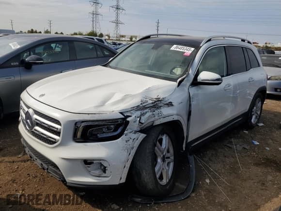 ✅ 2021 Mercedes-Benz GLB 250 • VIN: W1N4M4HB8MW105951 • Lot: 86485345. Listed on Copart with 93,547 mi. Free auction sales archive from the USA and detailed vehicle history report at DreamBid. Image 1.