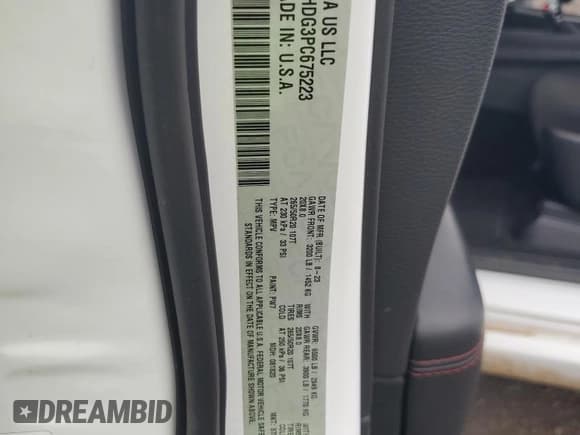 ✅ 2023 Dodge Durango GT Plus • VIN: 1C4RDHDG3PC675223 • Lot: 43023415. Listed on Copart with 18,542 mi. Free auction sales archive from the USA and detailed vehicle history report at DreamBid. Image 14.