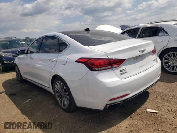 2015 Hyundai Genesis 3.8L z VIN KMHGN4JE6FU100036, wystawiony jako Copart lot #67147744 z przebiegiem 135 833 mil mil oraz Szkoda całkowita • Salvage title. Historia ofert i sprzedaży dostępna na DreamBid. Obrazek 2.