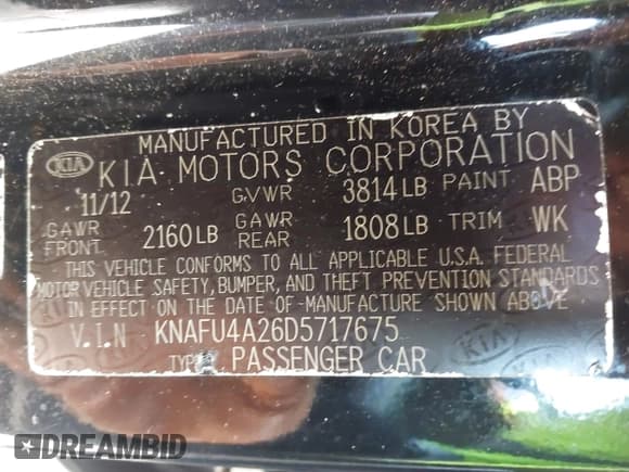 ✅ 2013 Kia Forte EX • VIN: KNAFU4A26D5717675 • Lot: 43732436. Wystawiony na IAAI z przebiegiem 184 871 mil. Bezpłatny archiwum sprzedaży aukcyjnych z USA i szczegółowy raport historii pojazdu na DreamBid. Zdjęcie 9.