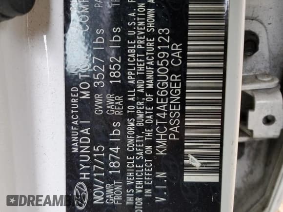 ✅ 2016 Hyundai Accent SE • VIN: KMHCT4AE6GU059123 • Lot: 47497014. Wystawiony na Copart z przebiegiem 121 937 mil. Bezpłatny archiwum sprzedaży aukcyjnych z USA i szczegółowy raport historii pojazdu na DreamBid. Zdjęcie 12.