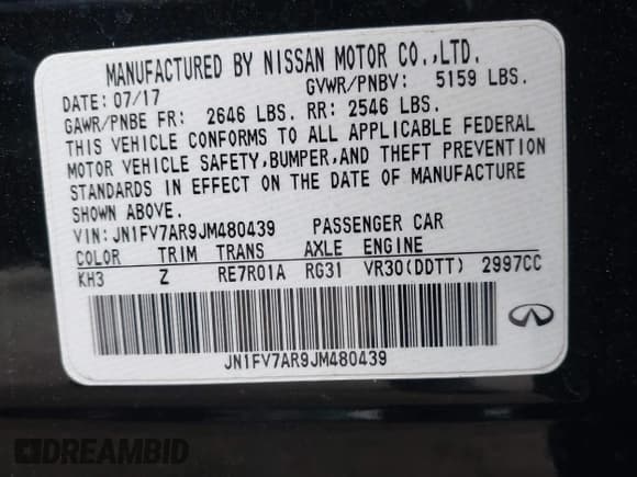 ✅ 2018 Infiniti Q50 Red Sport 400 • VIN: JN1FV7AR9JM480439 • Lot: 43762434. Wystawiony na IAAI z przebiegiem 68 595 mil. Bezpłatny archiwum sprzedaży aukcyjnych z USA i szczegółowy raport historii pojazdu na DreamBid. Zdjęcie 9.