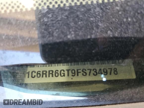 ✅ 2015 Ram 1500 SLT • VIN: 1C6RR6GT9FS734978 • Lot: 90466135. Listed on Copart with 224,535 mi. Free auction sales archive from the USA and detailed vehicle history report at DreamBid. Image 12.