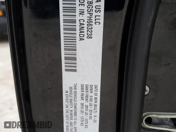 ✅ 2023 Dodge Charger SXT • VIN: 2C3CDXBG5PH663238 • Lot: 90501795. Wystawiony na Copart z przebiegiem 50 017 mil. Bezpłatny archiwum sprzedaży aukcyjnych z USA i szczegółowy raport historii pojazdu na DreamBid. Zdjęcie 13.