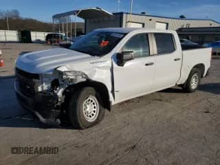 2019 Chevrolet Silverado 1500 Work Truck z VIN 3GCPWAEH9KG152617, wystawiony jako Copart lot #46611545 z przebiegiem 41 271 mil mil oraz Szkoda całkowita • Salvage title. Historia ofert i sprzedaży dostępna na DreamBid. Obrazek 1.