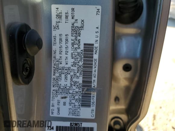 ✅ 2015 Toyota Tacoma • VIN: 5TFJX4CN6FX047905 • Lot: 76626414. Wystawiony na Copart z przebiegiem 150 861 mil. Bezpłatny archiwum sprzedaży aukcyjnych z USA i szczegółowy raport historii pojazdu na DreamBid. Zdjęcie 12.