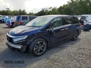 ✅ 2021 Honda Odyssey Elite • VIN: 5FNRL6H90MB002150 • Lot: 67576355. Listed on Copart with 102,392 mi. Free auction sales archive from the USA and detailed vehicle history report at DreamBid. Image 1.