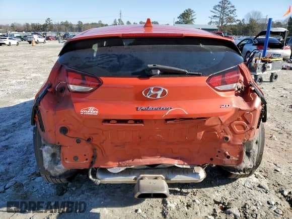 2019 Hyundai Veloster Premium z VIN KMHTG6AF6KU016600, wystawiony jako Copart lot #88659075 z przebiegiem 98 404 mil mil oraz Szkoda całkowita • Salvage title. Historia ofert i sprzedaży dostępna na DreamBid. Obrazek 6.