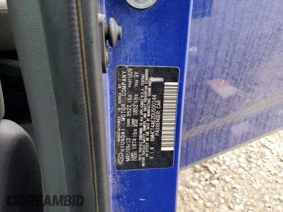 ✅ 2013 Hyundai Accent GLS • VIN: KMHCT4AE2DU500144 • Лот: 72814074. Опубликован ранее на Copart с пробегом 264 501 миль. Бесплатный доступ к архиву аукционных продаж из США и подробный отчёт об истории автомобиля на DreamBid. Изображение 12.