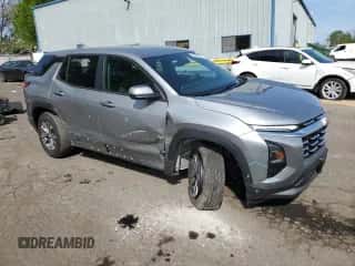 2025 Chevrolet Equinox FWD LT z VIN 3GNAXHEG1SL205294, wystawiony jako Copart lot #54738255 z przebiegiem 6 029 mil mil oraz Czysty tytuł • Clean title. Historia ofert i sprzedaży dostępna na DreamBid. Obrazek 4.