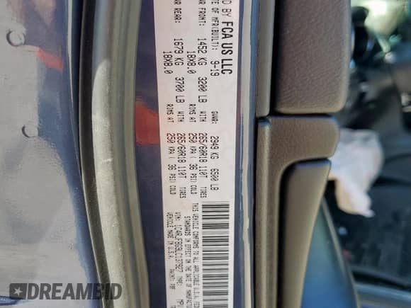 2020 Jeep Grand Cherokee Limited with VIN 1C4RJFBG9LC137927, listed as a Copart auction lot 86516025 with 83,457 mi miles and Salvage title. Bid and sale history available at DreamBid. Image 13.