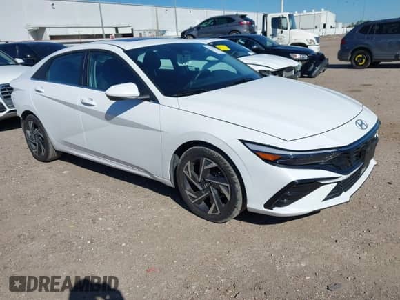 2025 Hyundai Elantra SEL Convenience с VIN KMHLS4DG7SU878148, выставлен на аукционе IAAI как лот 43587657 с пробегом 27 173 миль миль и . История ставок и продаж доступна на DreamBid. Изображение 1.