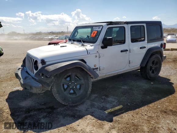 ✅ 2020 Jeep Wrangler Unlimited Sport Altitude • VIN: 1C4HJXDN1LW123466 • Lot: 85507585. Listed on Copart with 66,784 mi. Free auction sales archive from the USA and detailed vehicle history report at DreamBid. Image 1.