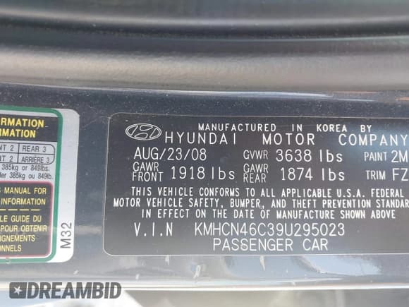 ✅ 2009 Hyundai Accent Auto GLS • VIN: KMHCN46C39U295023 • Лот: 42699337. Опубликован ранее на IAAI с пробегом 200 426 миль. Бесплатный доступ к архиву аукционных продаж из США и подробный отчёт об истории автомобиля на DreamBid. Изображение 9.