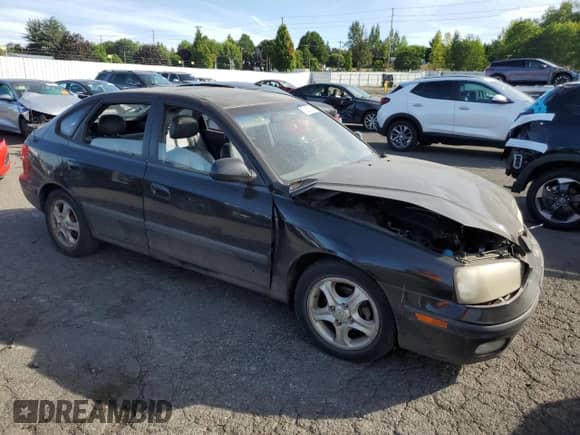 2003 Hyundai Elantra GT z VIN KMHDN55DX3U097387, wystawiony jako Copart lot #70857924 z przebiegiem 142 100 mil mil oraz Szkoda całkowita • Salvage title. Historia ofert i sprzedaży dostępna na DreamBid. Obrazek 4.