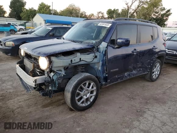 ✅ 2021 Jeep Renegade Latitude • VIN: ZACNJDBB9MPN33115 • Lot: 82581835. Wystawiony na Copart z przebiegiem 80 238 mil. Bezpłatny archiwum sprzedaży aukcyjnych z USA i szczegółowy raport historii pojazdu na DreamBid. Zdjęcie 1.