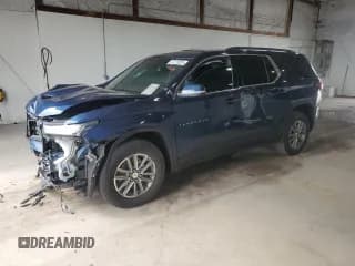 ✅ 2022 Chevrolet Traverse LT • VIN: 1GNEVHKW7NJ160215 • Lot: 57275825. Wystawiony na Copart z przebiegiem 58 631 mil. Bezpłatny archiwum sprzedaży aukcyjnych z USA i szczegółowy raport historii pojazdu na DreamBid. Zdjęcie 1.