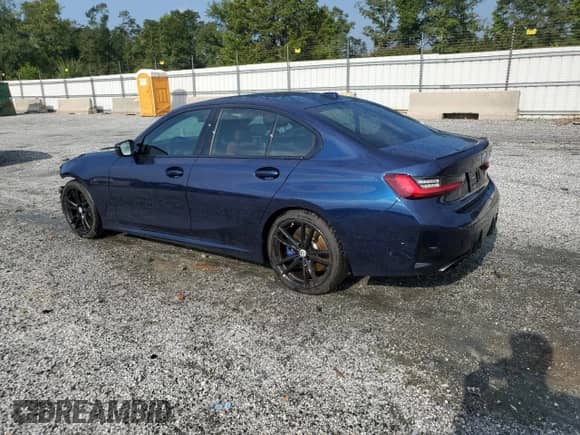 2023 BMW 3 Series M340i with VIN 3MW49FS04P8D04419, listed as a Copart auction lot 71625105 with 19,973 mi miles and Salvage title. Bid and sale history available at DreamBid. Image 2.