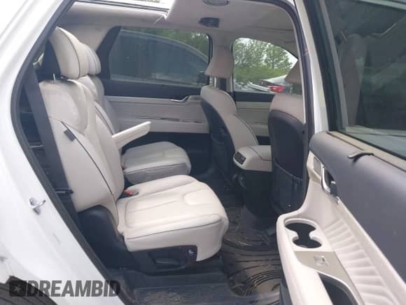 2025 Hyundai Palisade Calligraphy z VIN KM8R74GE8SU828199, wystawiony jako IAAI lot #41939641 z przebiegiem 16 939 mil mil oraz . Historia ofert i sprzedaży dostępna na DreamBid. Obrazek 8.