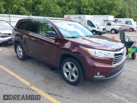 ✅ 2016 Toyota Highlander Limited • VIN: 5TDDKRFH8GS259534 • Лот: 43068119. Опубликован ранее на IAAI с пробегом 137 694 миль. Бесплатный доступ к архиву аукционных продаж из США и подробный отчёт об истории автомобиля на DreamBid. Изображение 1.