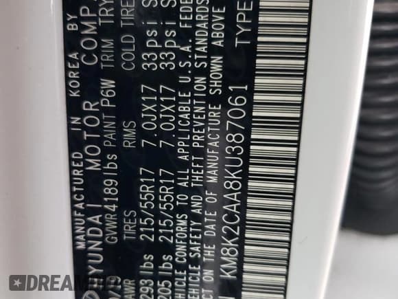 ✅ 2019 Hyundai Kona SEL • VIN: KM8K2CAA8KU387061 • Лот: 73012453. Опубликован ранее на Copart с пробегом 75 943 миль. Бесплатный доступ к архиву аукционных продаж из США и подробный отчёт об истории автомобиля на DreamBid. Изображение 13.