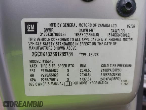 ✅ 2006 Chevrolet Silverado 1500 LT1 • VIN: 2GCEK13Z661285784 • Лот: 41936204. Опубликован ранее на IAAI с пробегом 257 950 миль. Бесплатный доступ к архиву аукционных продаж из США и подробный отчёт об истории автомобиля на DreamBid. Изображение 9.