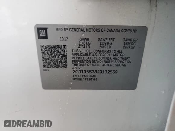 ✅ 2018 Chevrolet Impala LT • VIN: 2G1105S38J9132559 • Лот: 81646004. Опубликован ранее на Copart с пробегом 160 239 миль. Бесплатный доступ к архиву аукционных продаж из США и подробный отчёт об истории автомобиля на DreamBid. Изображение 12.