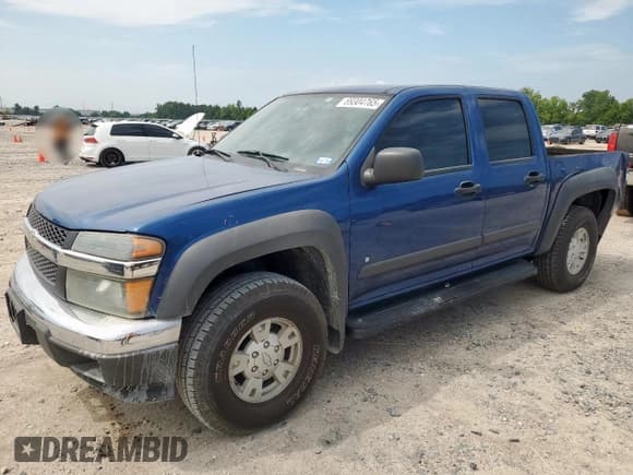 ✅ 2006 Chevrolet Colorado 3LT • VIN: 1GCDS136368251722 • Lot: 69304765. Listed on Copart with 101,513 mi. Free auction sales archive from the USA and detailed vehicle history report at DreamBid. Image 1.