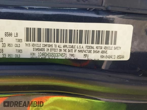✅ 2013 Dodge Durango Crew • VIN: 1C4RDHDG5DC674571 • Lot: 43702960. Wystawiony na IAAI z przebiegiem 232 376 mil. Bezpłatny archiwum sprzedaży aukcyjnych z USA i szczegółowy raport historii pojazdu na DreamBid. Zdjęcie 9.