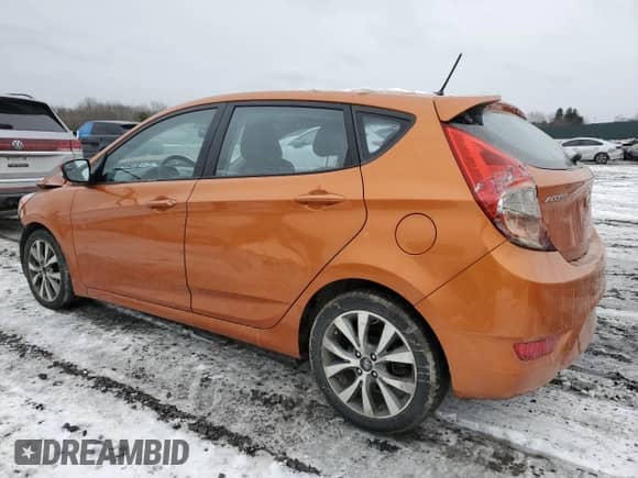 ✅ 2015 Hyundai Accent Sport • VIN: KMHCU5AE4FU226886 • Lot: 44789755. Listed on Copart with 118,907 mi miles. Access the free auction sales archive from the USA and view a detailed vehicle history report at DreamBid. Image 2.