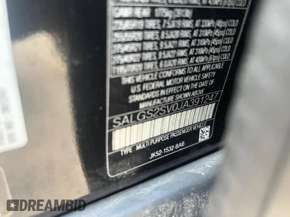 ✅ 2018 Land Rover Range Rover HSE • VIN: SALGS2SV0JA391247 • Lot: 85948425. Wystawiony na Copart z przebiegiem 118 078 mil. Bezpłatny archiwum sprzedaży aukcyjnych z USA i szczegółowy raport historii pojazdu na DreamBid. Zdjęcie 10.