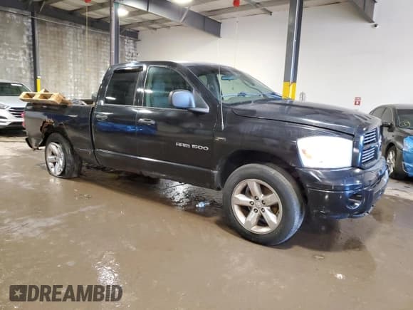 ✅ 2007 Dodge 1500 SLT • VIN: 1D7HU18297S262493 • Лот: 79206364. Опубликован ранее на Copart с пробегом 188 437 миль. Бесплатный доступ к архиву аукционных продаж из США и подробный отчёт об истории автомобиля на DreamBid. Изображение 4.