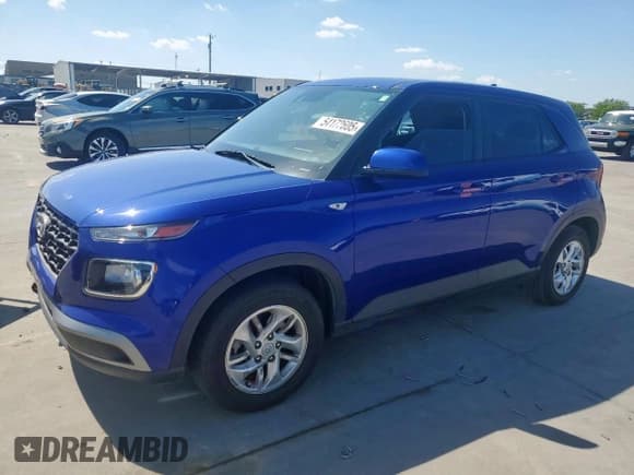 ✅ 2022 Hyundai Venue SE • VIN: KMHRB8A35NU147595 • Lot: 54172605. Listed on Copart with 51,199 mi. Free auction sales archive from the USA and detailed vehicle history report at DreamBid. Image 1.