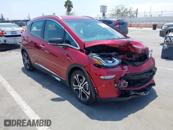 ✅ 2018 Chevrolet Bolt EV Premier • VIN: 1G1FX6S01J4125680 • Lot: 42475022. Listed on IAAI with 61,919 mi. Free auction sales archive from the USA and detailed vehicle history report at DreamBid. Image 1.