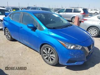 ✅ 2022 Nissan Versa SV • VIN: 3N1CN8EV1NL825527 • Lot: 42042461. Listed on IAAI with 53,142 mi. Free auction sales archive from the USA and detailed vehicle history report at DreamBid. Image 1.