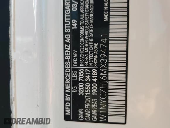 ✅ 2021 Mercedes-Benz G 63 AMG • VIN: W1NYC7HJ6MX394741 • Lot: 41465654. Wystawiony na Copart z przebiegiem Nie podano. Bezpłatny archiwum sprzedaży aukcyjnych z USA i szczegółowy raport historii pojazdu na DreamBid. Zdjęcie 12.