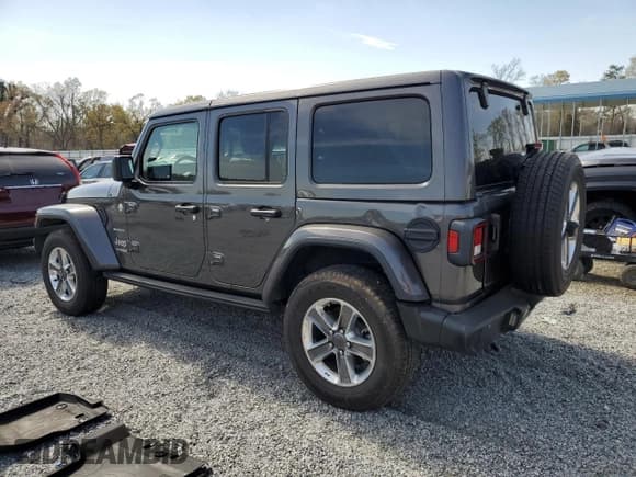 ✅ 2022 Jeep Wrangler Unlimited Sahara • VIN: 1C4HJXEG2NW190144 • Lot: 50055255. Listed on Copart with 48,277 mi. Free auction sales archive from the USA and detailed vehicle history report at DreamBid. Image 2.