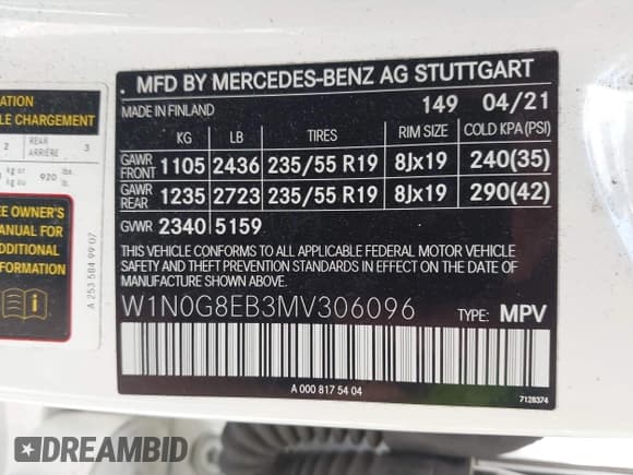 ✅ 2021 Mercedes-Benz GLC 300 • VIN: W1N0G8EB3MV306096 • Лот: 42652350. Опубликован ранее на IAAI с пробегом 31 068 миль. Бесплатный доступ к архиву аукционных продаж из США и подробный отчёт об истории автомобиля на DreamBid. Изображение 9.