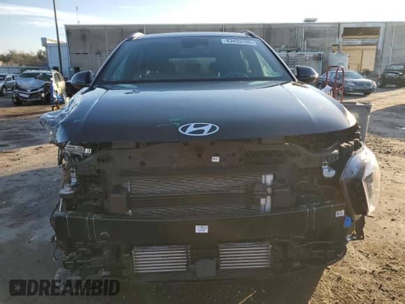 2024 Hyundai Kona N Line with VIN KM8HA3A37RU088136, listed as a Copart auction lot 43433195 with 6,133 mi miles and Salvage title. Bid and sale history available at DreamBid. Image 5.