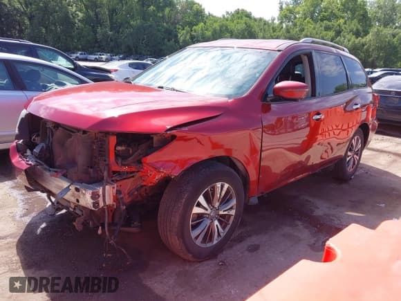 ✅ 2017 Nissan Pathfinder Platinum • VIN: 5N1DR2MM5HC686462 • Lot: 42543980. Wystawiony na IAAI z przebiegiem 98 079 mil. Bezpłatny archiwum sprzedaży aukcyjnych z USA i szczegółowy raport historii pojazdu na DreamBid. Zdjęcie 2.