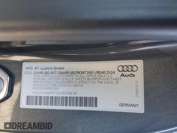 ✅ 2013 Audi RS 5 • VIN: WUAC6AFR1DA900836 • Lot: 90638635. Wystawiony na Copart z przebiegiem 134 509 mil. Bezpłatny archiwum sprzedaży aukcyjnych z USA i szczegółowy raport historii pojazdu na DreamBid. Zdjęcie 12.