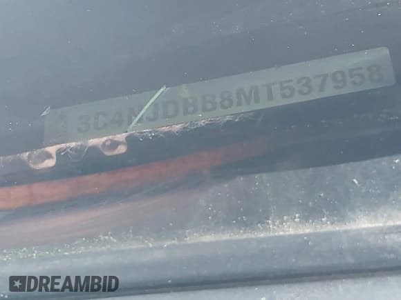 ✅ 2021 Jeep Compass Latitude • VIN: 3C4NJDBB8MT537958 • Lot: 40705924. Listed on IAAI with 73,319 mi. Free auction sales archive from the USA and detailed vehicle history report at DreamBid. Image 12.