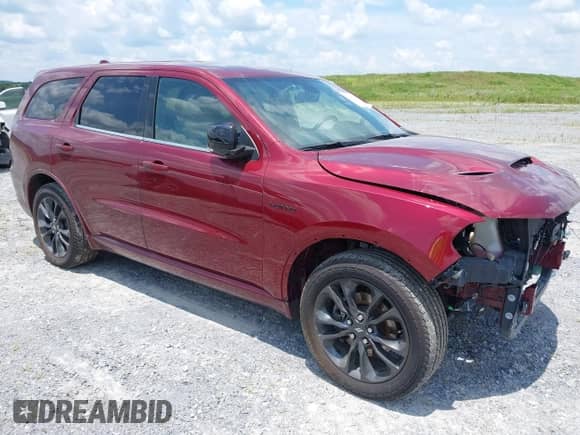 2021 Dodge Durango R/T with VIN 1C4SDJCT6MC848896, listed as a IAAI auction lot 41843255 with 59,234 mi miles and . Bid and sale history available at DreamBid. Image 1.
