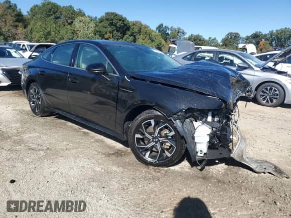 2025 Hyundai Sonata SEL with VIN KMHL64JA3SA436702, listed as a Copart auction lot 89636305 with 32,349 mi miles and Non repairable. Bid and sale history available at DreamBid. Image 4.